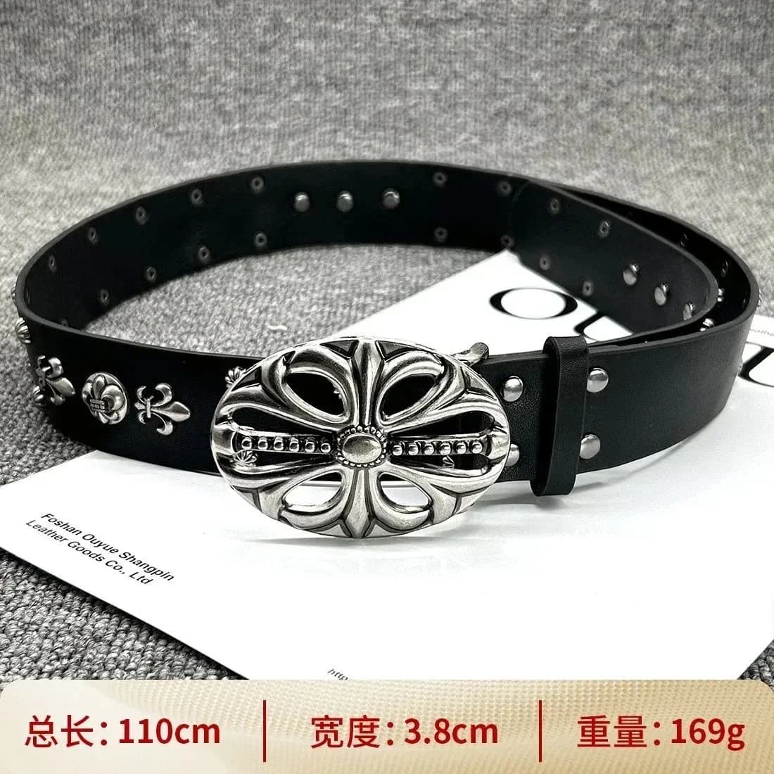 Chrome Hearts Floral Belt Black Leather — Hipobuy Spreadsheet find