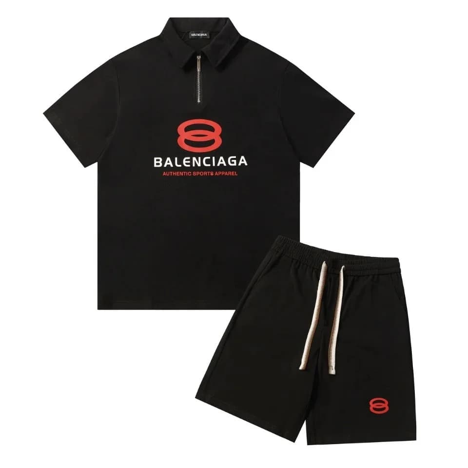 Balenciaga Authentic Sports Polo & Shorts Set Black — Hipobuy Spreadsheet find