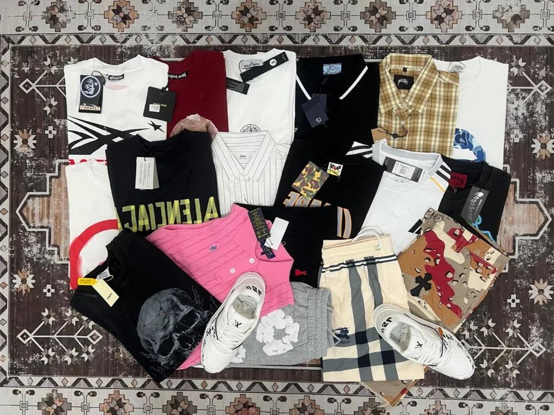 ~9 kg Hipobuy summer haul — tees, polos & shorts QC — Hipobuy Spreadsheet buyer haul