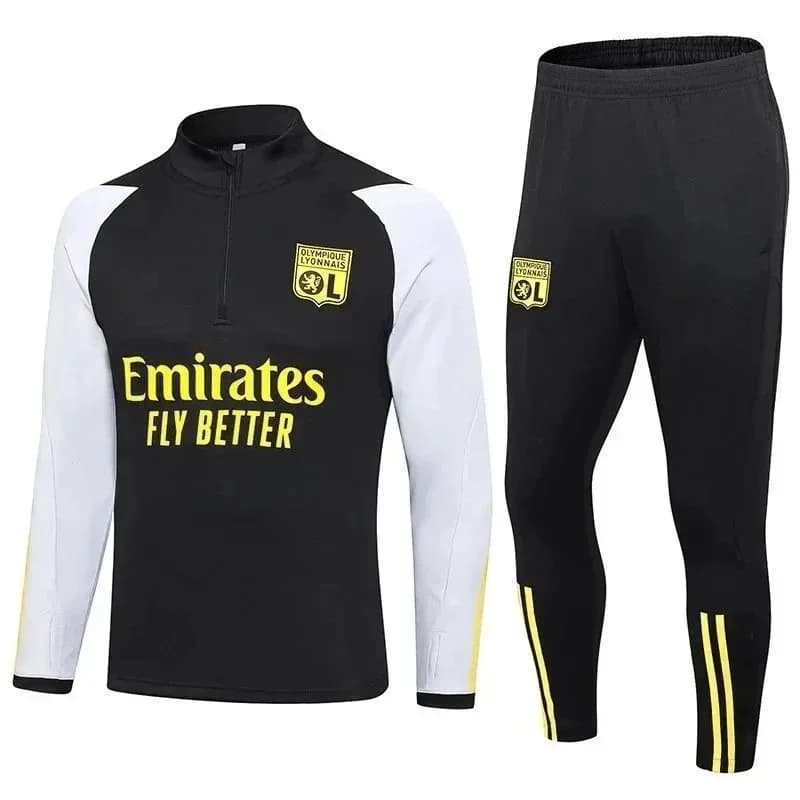 Adidas Olympique Lyonnais Training Tracksuit Black/White/Yellow — Hipobuy Spreadsheet find