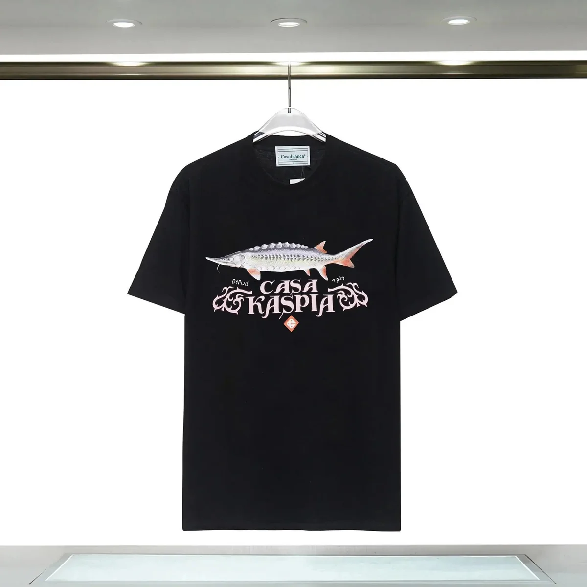 Casablanca Black Sturgeon Print T-Shirt — Hipobuy Spreadsheet find