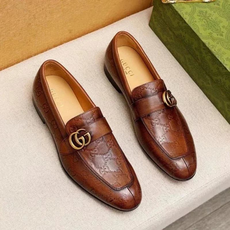 Gucci GG Loafers款2-棕色 Men's Leather Shoes — Hipobuy Spreadsheet find