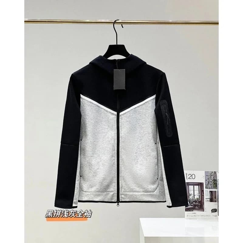 Black and Light Grey Tech Fleece Jacket — Hipobuy Spreadsheet find
