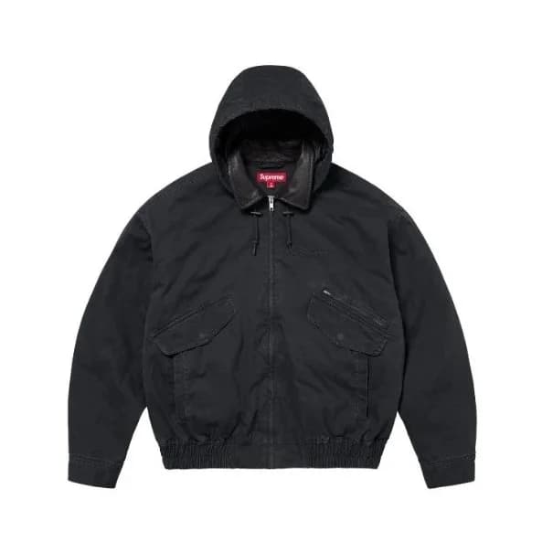 Supreme BB-34 Black Hooded Jacket — Hipobuy Spreadsheet find
